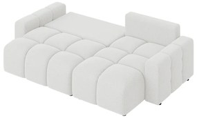 Divano angolare bianco allungabile (con composizione variabile) Luki – Ropez