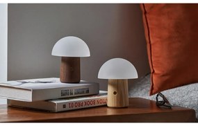 Lampada da tavolo dimmerabile in colore naturale con paralume in vetro (altezza 13 cm) Alice - Gingko