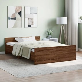 Giroletto Con Testiera E Pediera Rovere Marrone 120x200 Cm /