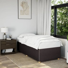 Giroletto Senza Materasso Marrone Scuro 100x200 Cm Tessuto /