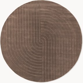 Tappeto rotondo in lana fatto a mano Mason