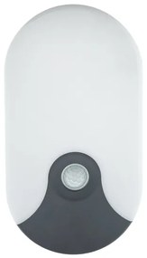 Lampada da parete per esterni LED con sensore di movimento, 18W/230V, IP44, antracite