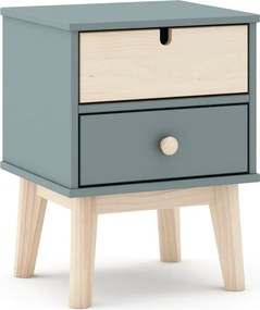 Comodino per bambini verde polveroso Estefania – Marckeric