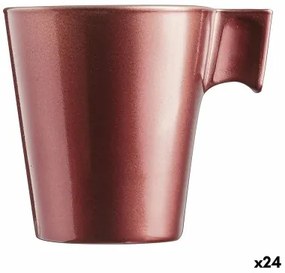 Tazza Mug Luminarc Flashy Rosso 80 ml Vetro (24 Unità)