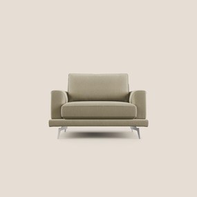 Dorian poltrona moderna in tessuto smacchiabile T05 cammello