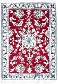 Nain Tappeto 90x60 Rosso (Iran) Annodato A Mano