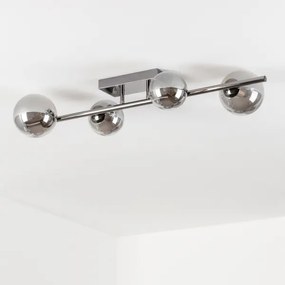 Brilagi - Lampadario a plafone LED MILLA 4xG9/3W/230V cromo lucido/fumé