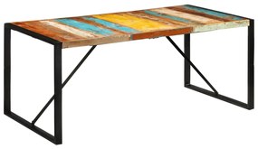 Tavolo Da Pranzo 175x90x76 Cm İn Legno Massello Di Recupero /
