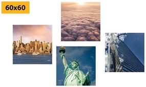 Set di quadri – New York in colori unici