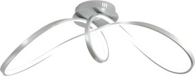 Plafoniera LED RUBY grigio IP20 cct da bianco caldo a bianco freddo con regolazione di temperatura, 4900 lumen