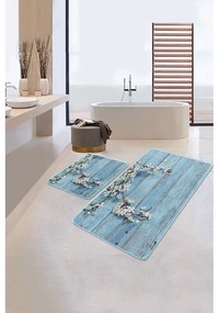 Tappetini da bagno blu in set da 2 60x100 cm - Mila Home