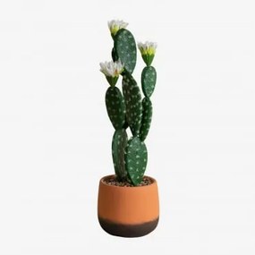 Cactus Artificiale con Fiori Cereus 51 cm ↑51 cm - Sklum