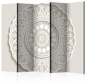 Paravento  Mandala 3D II [Room Dividers]  Colore Bianco, Dimensioni e Misure 225x172