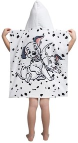 Accappatoio per bambini in spugna bianca 101 Dalmatins - Jerry Fabrics
