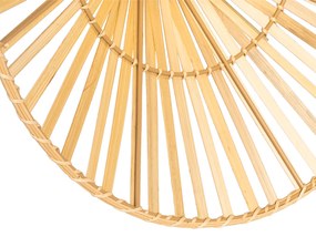 Applique da parete orientale nera con bambù naturale - Pua