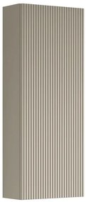 Pensile bagno Opera laccato opaco sabbia, 1 anta apertura da sinistra P 17 x L 30 x H 80 cm