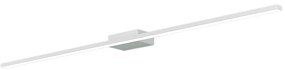 Applique Moderna Line Metallo Bianco Diffusore Acrilico B Led 14,4W Calda 90Cm