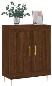 Credenza rovere marrone 69,5x34x90 cm in legno multistrato