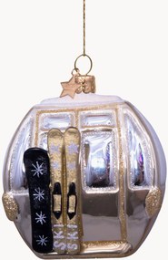 Addobbo di Natale in vetro soffiato Ski Gondola
