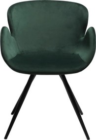 Sedia da pranzo verde in imbottito con braccioli Gaia – DAN-FORM Denmark
