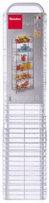 Scaffale in metallo bianco 41x104 cm Monaco - Metaltex