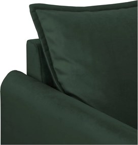 Divano verde scuro con rivestimento in velluto 138 cm Juli – Ropez
