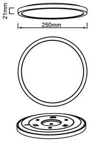 Brilliant - Plafoniera LED da soffitto TUCO LED/16W/230V Ø 25 cm nero