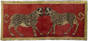 Gabbeh Tappeto persiano 210x100 Rosso (Iran) Annodato A Mano