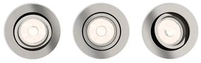 Philips 50393/17/PN - KIT 3x Lampada da incasso DONEGAL 1xGU10/5,5W/230V