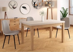 Tavolo Presto allungabile in cashmere e rovere Cremona Torro – 140/218x80x78 cm
