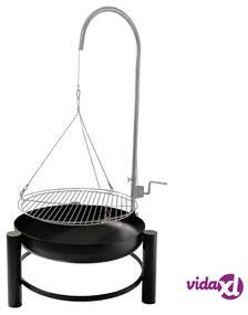 HI Braciere con Griglia in Acciaio Inox 50 cm