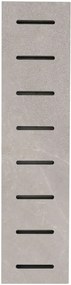 Bordo per piscina in gres porcellanato ECODADO+ Griglia Gres grigia 14,5x60x2 L 60 x H 14.5 cm, Sp 20 mm