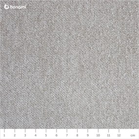 Letto singolo imbottito beige con contenitore con materasso incluso 90x200 cm Avela – Bonami Selection