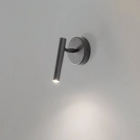 SIGMA Applique Sopel, verde oliva, a 1 luce, acciaio, altezza 15 cm