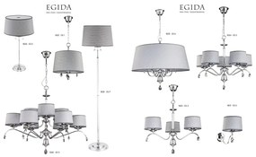 Jupiter 1606 - EG 9 CH - Lampadario di cristallo EGIDA 9xE27/60W