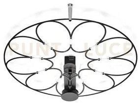 Lafra lampada da soffitto piccola nera 3000k 817lm 9w dimmerabile ...
