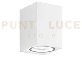 Applique alluminio colore bianco monolite 1 luce attacco gu10 h.10 ...