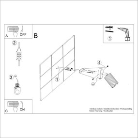 Faretto color crema 8x16 cm Gleam – Sollux
