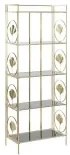 Scaffale DKD Home Decor Cristallo Dorato Metallo (60 x 32 x 161,5 cm)