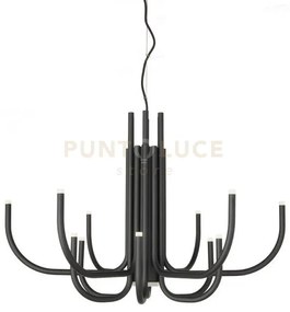 Lampadario led nouveau nero so.nouveau-nero