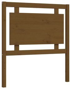 Giroletto con Testiera Miele 90x200 cm in Legno Massello