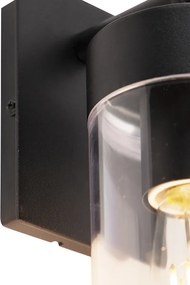 Lampada da parete esterna moderna intelligente nera con wifi ST64 - Rullo