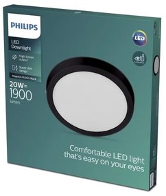 Philips -  Plafoniera LED MAGNEOS LED/20W/230V 2700K nera