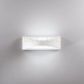 Applique led weiss in alluminio bianco 16w 1800lm cct ip65 36x12x11...