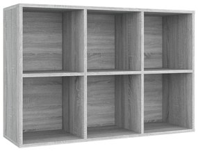 Libreria/credenza grigio sonoma 66x30x98 cm legno multistrato