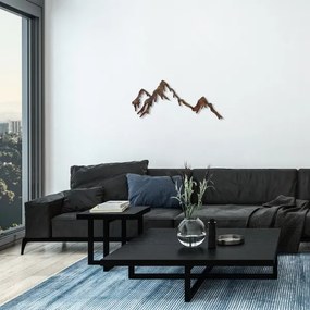 Decorazione da muro 45x70 cm montagne metallo