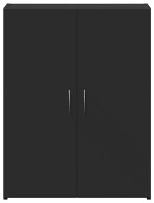 Schedario nero 60x32x77,5 cm in legno multistrato