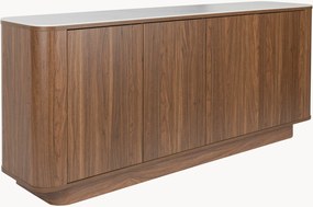 Credenza alta con piano effetto marmo Almira