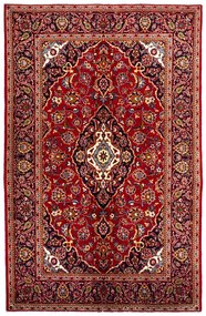Kashan Tappeto persiano 140 x 210 Rosso (Iran) Annodato A Mano