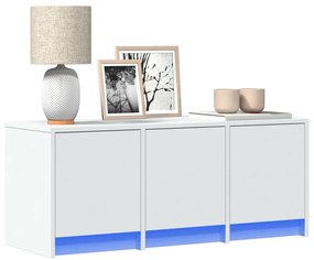 Mobile Porta Tv Con Led Bianco 97x34x40 Cm İn Truciolato /